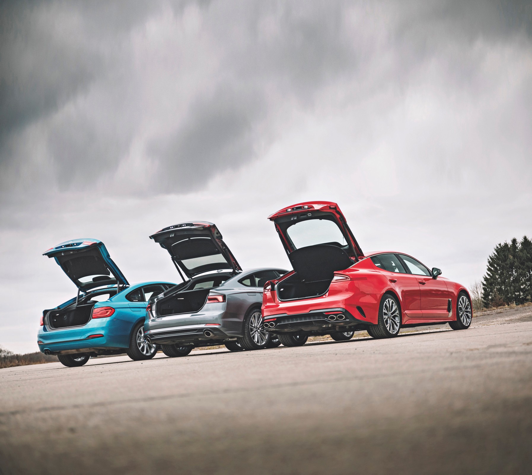 Atak na klasę premium - Audi A5, BMW serii 4 i Kia Stinger