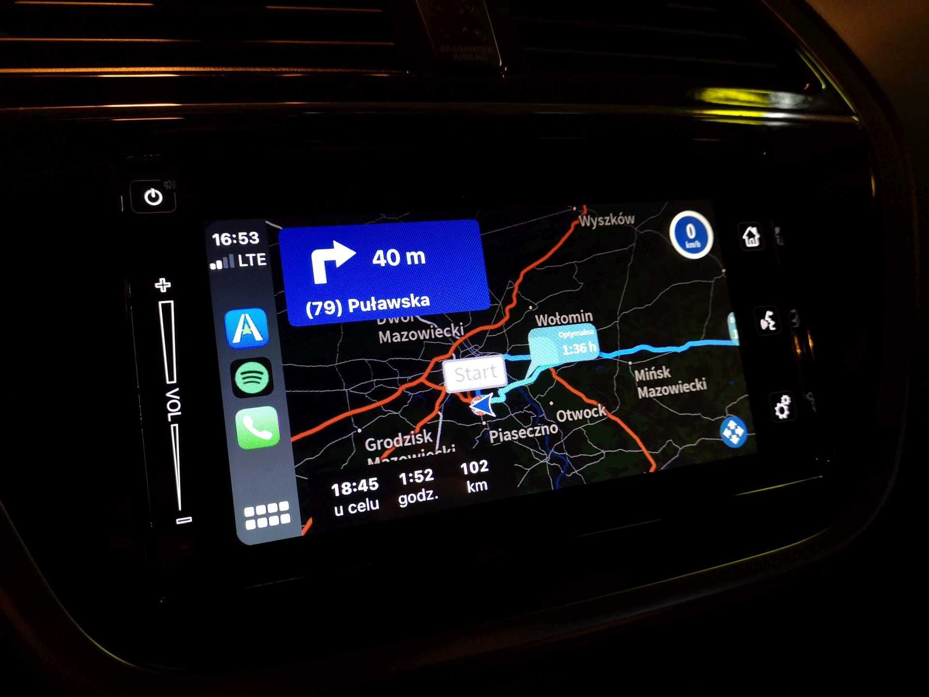 Test nawigacji na południowej obwodnicy Warszawy - AutoMapa