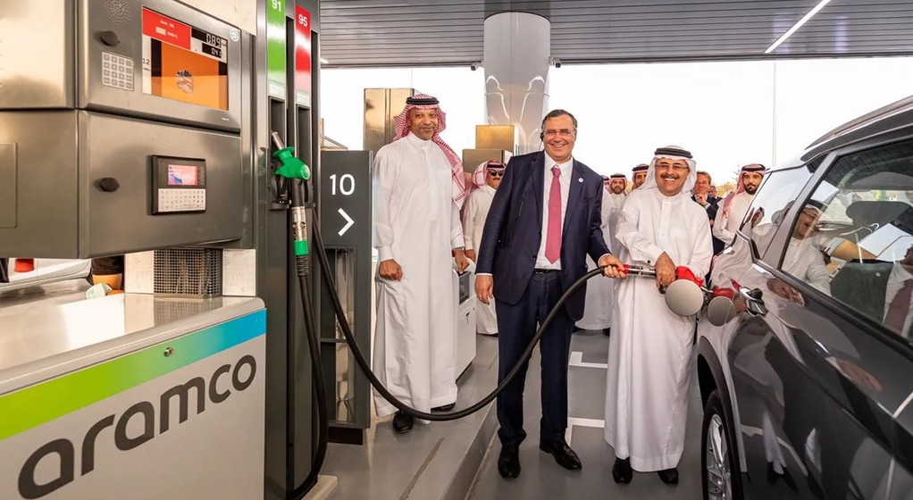 Stacja paliw saudyjskiego giganta Aramco