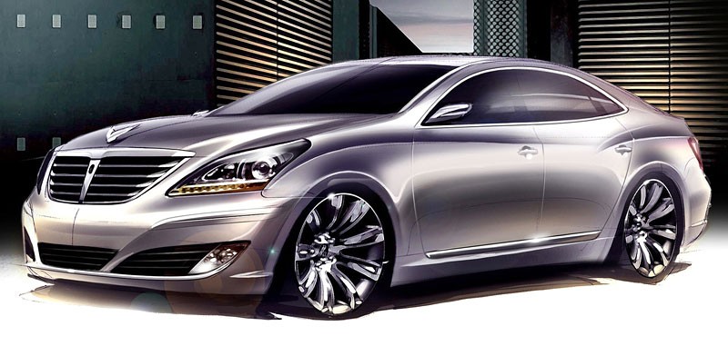 Hyundai Equus: nowy szkic wnętrza