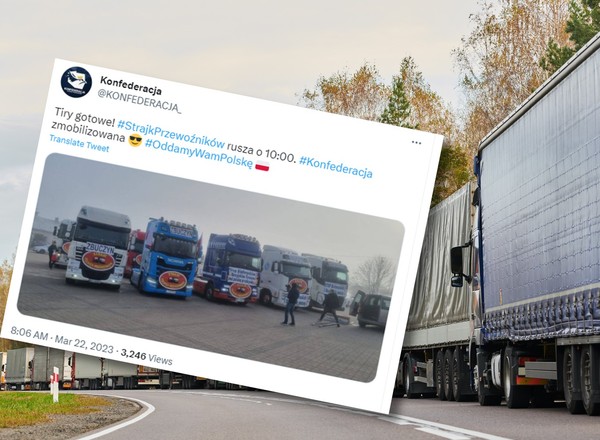 Strajk przewoźników. Ciężarówki zablokują obwodnicę Warszawy