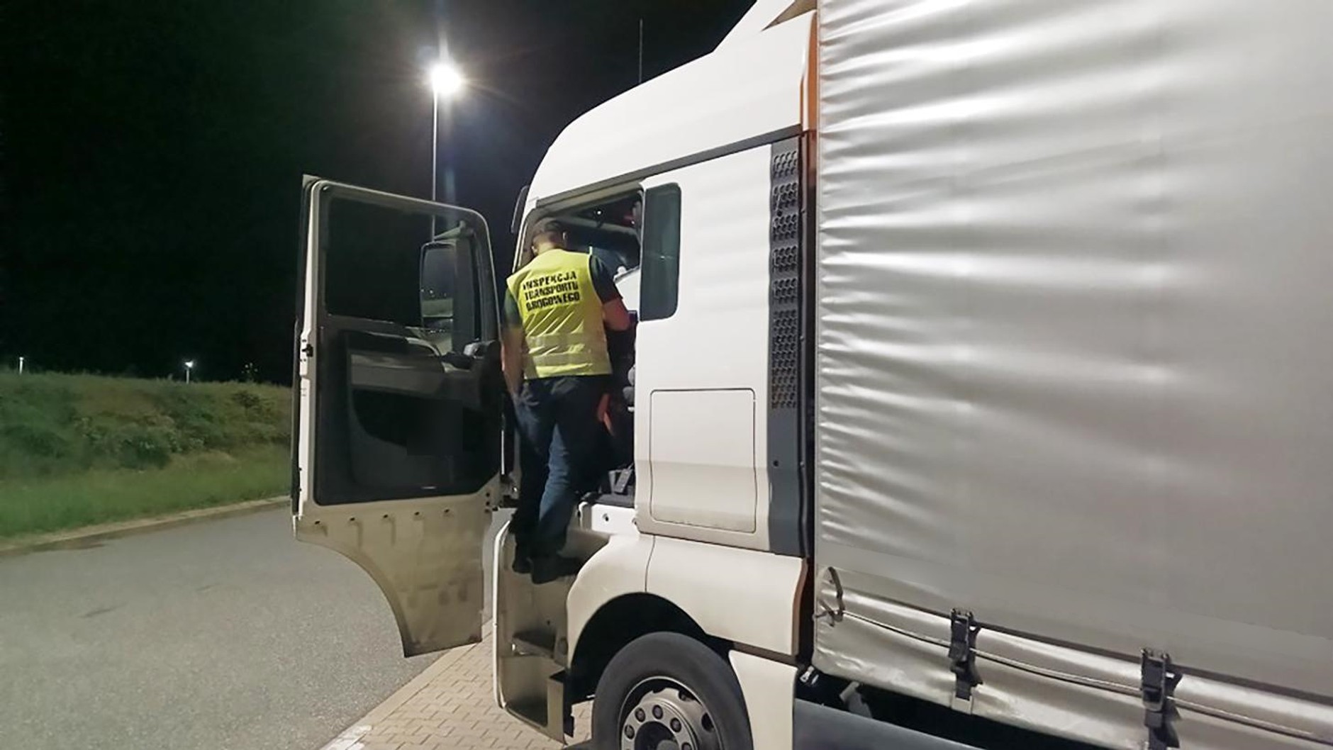Nocna kontrola ITD na autostradzie A2 (lipiec; 2024 r.)
