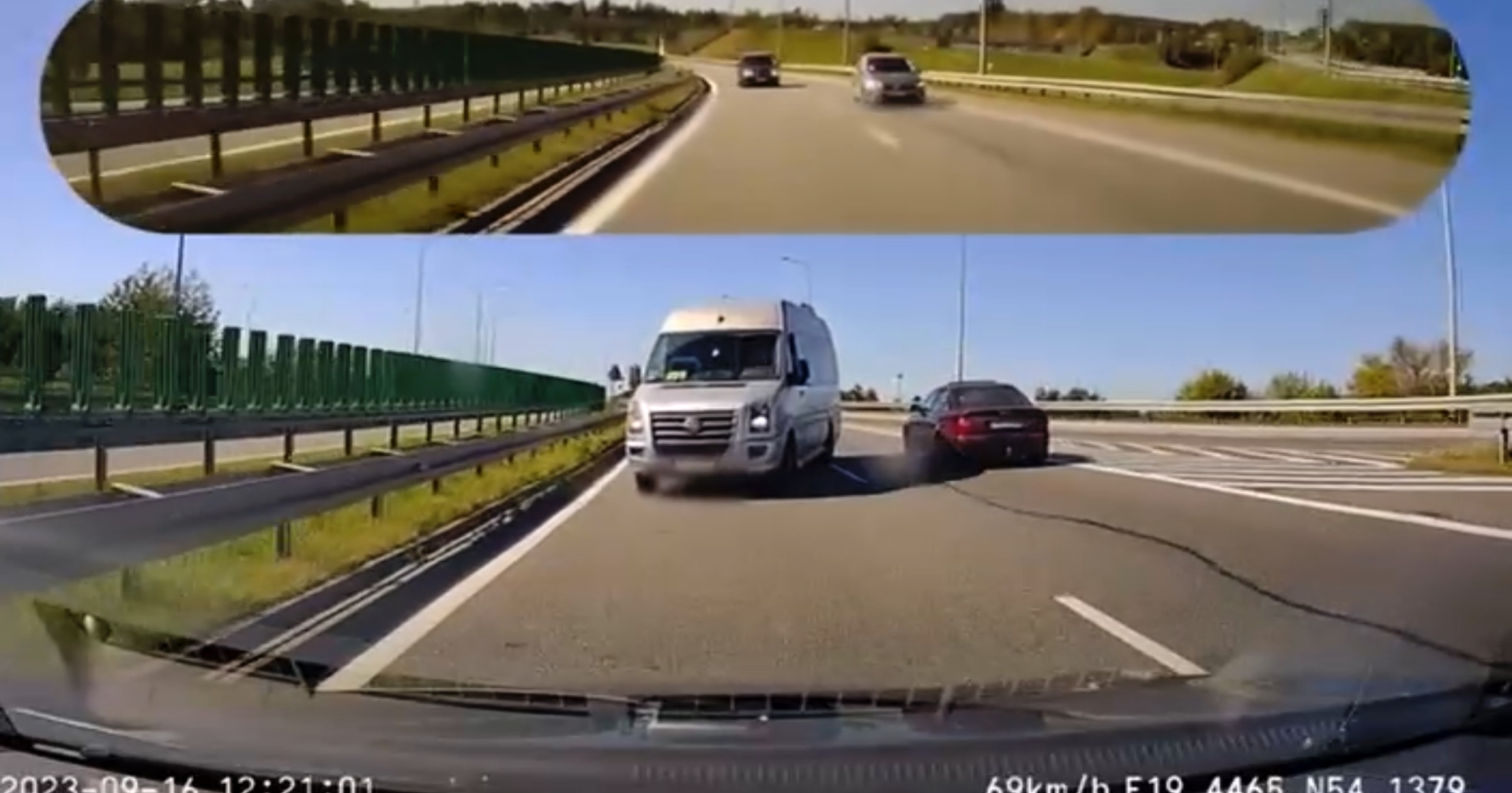 Wjechał pod prąd na ekspresówkę