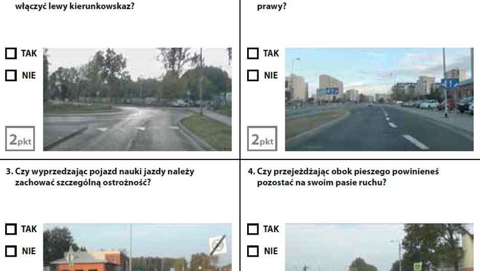 Egzamin teoretyczny na prawo jazdy - zestaw 3
