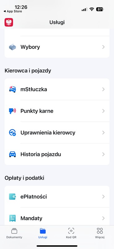Funkcja mStłuczka w aplikacji mObywatel