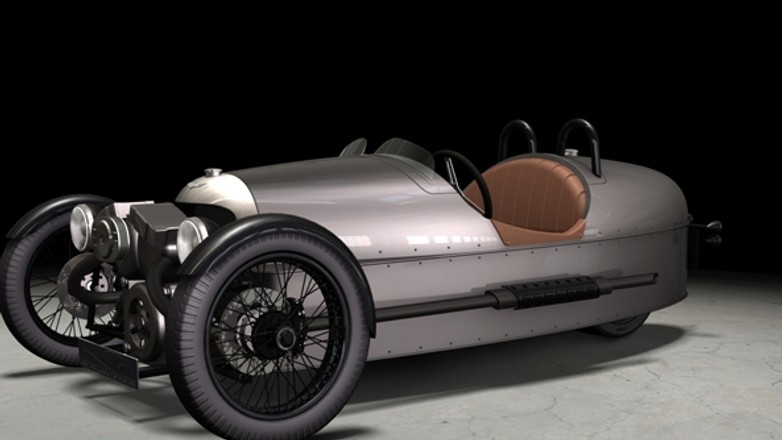 Trójkołówka Morgana z silnikiem Harley’a