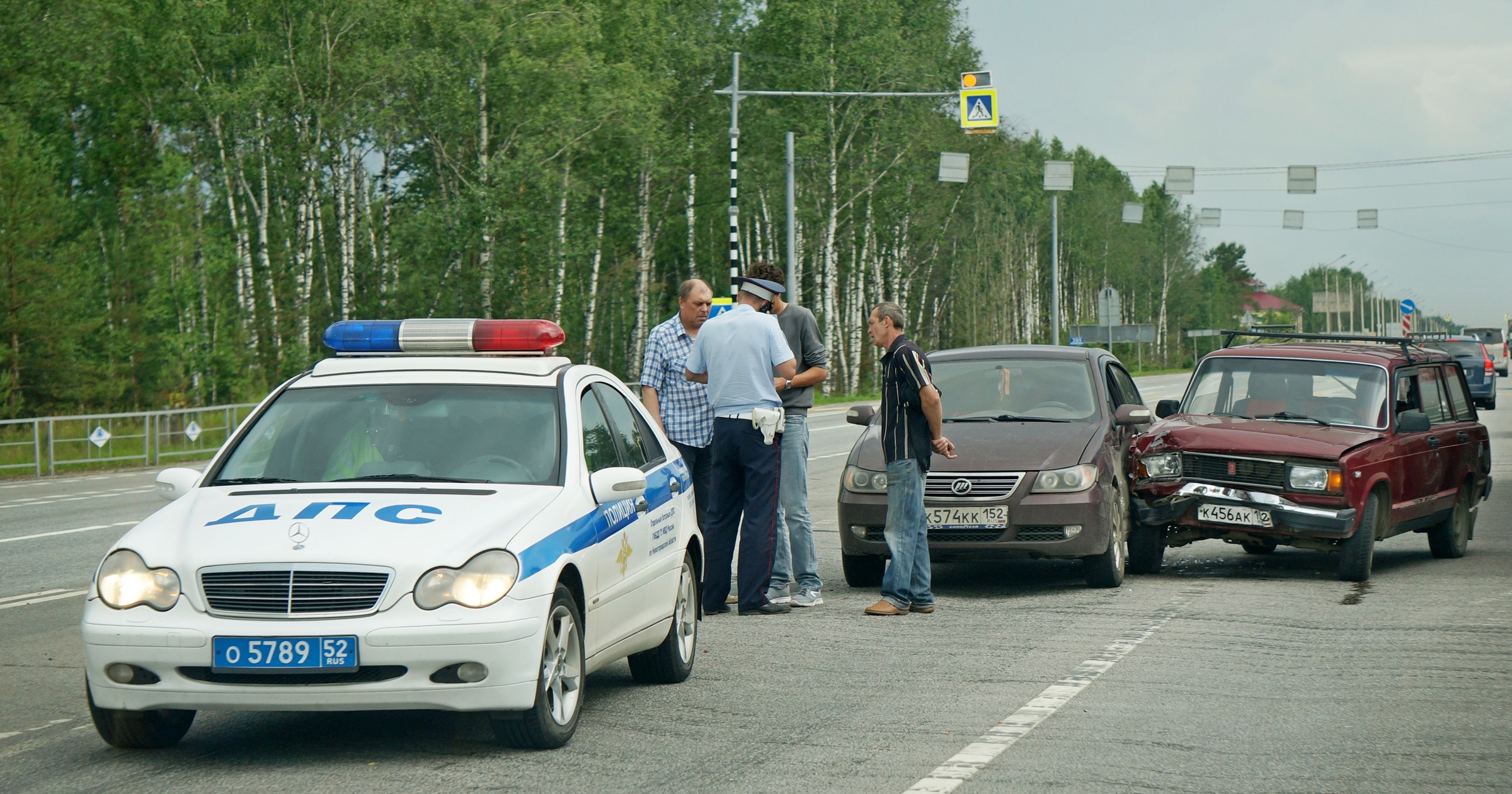 wypadek rosja policja