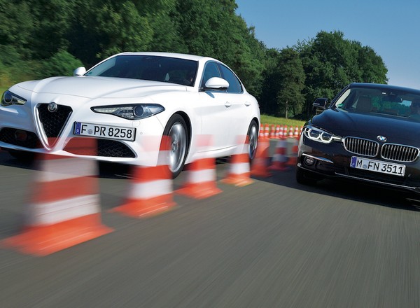 Alfa Romeo Giulia kontra BMW serii 3 - pierwsze starcie