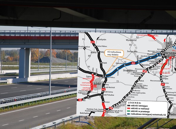 Autostrada A2 Warszawa — Łódź zostanie rozbudowana. Jak będzie wyglądała i ile będzie kosztowała?