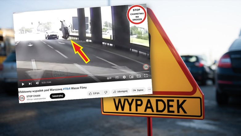 Pod Warszawą doszło do wypadku, którego nie powstydziłoby się Hollywood