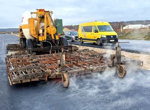 Na najdłuższy odcinek S6 przyjechała nagrzewnica. I grzeje pełną parą