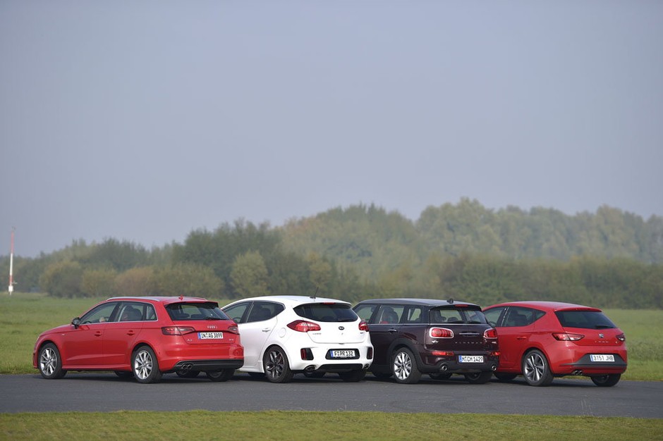 Mini Clubman kontra Audi A3, Kia cee'd GT i Seat Leon