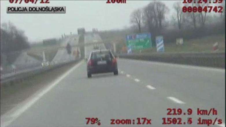 Przekroczył prędkość o 100 km/h