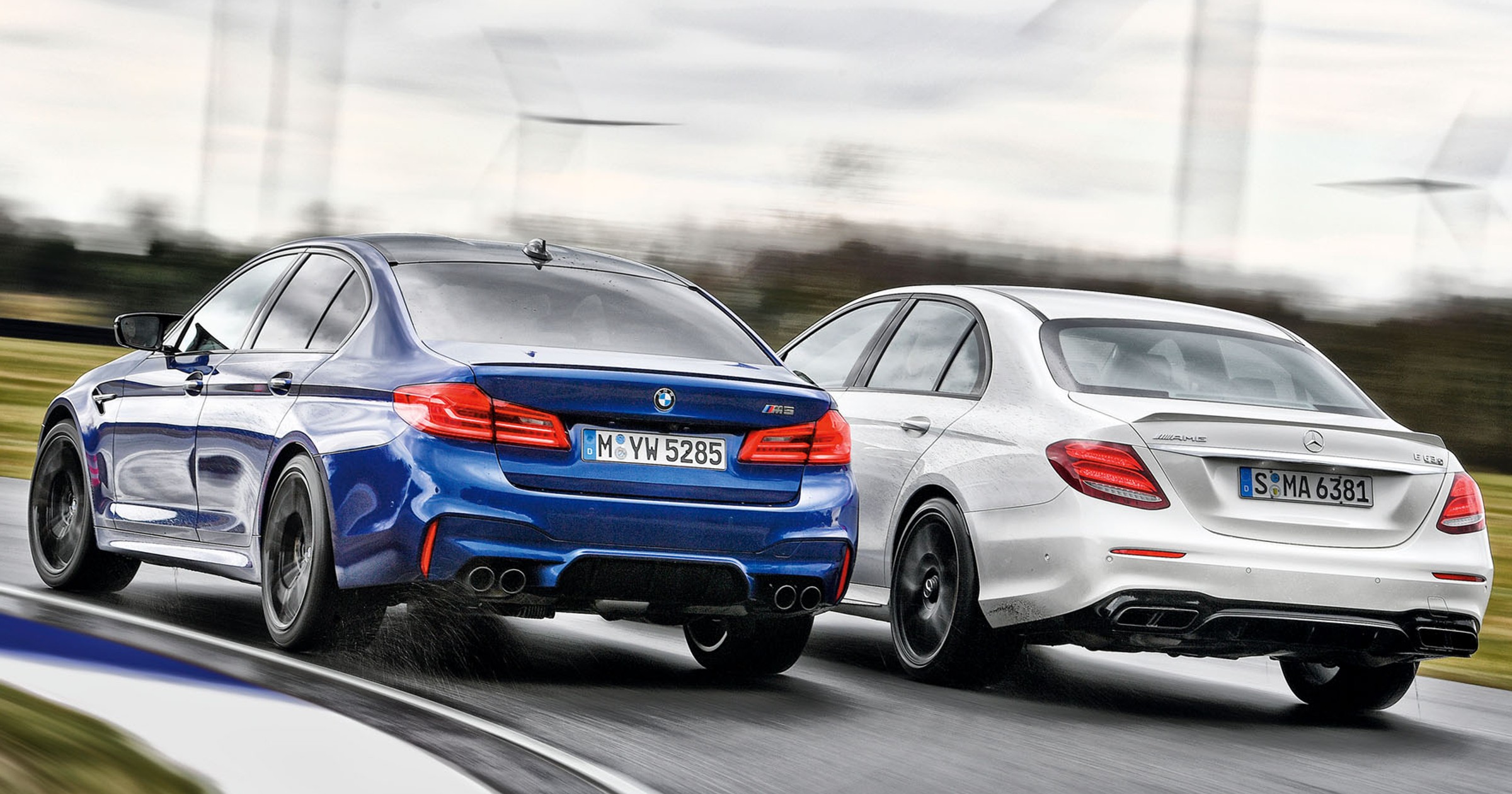 BMW M5 kontra Mercedes-AMG E 63 S+ - pojedynek gigantów