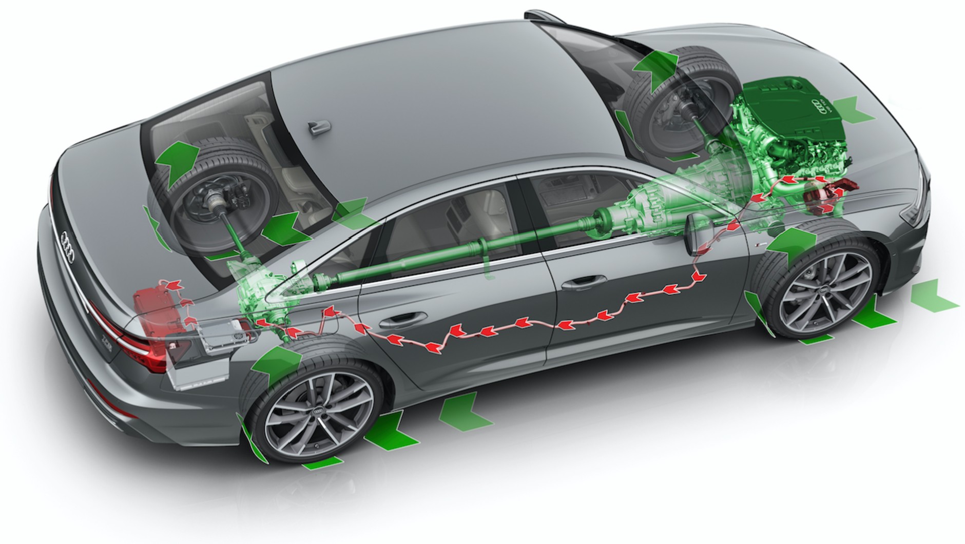 Układ mild-hybrid 48V w Audi A6