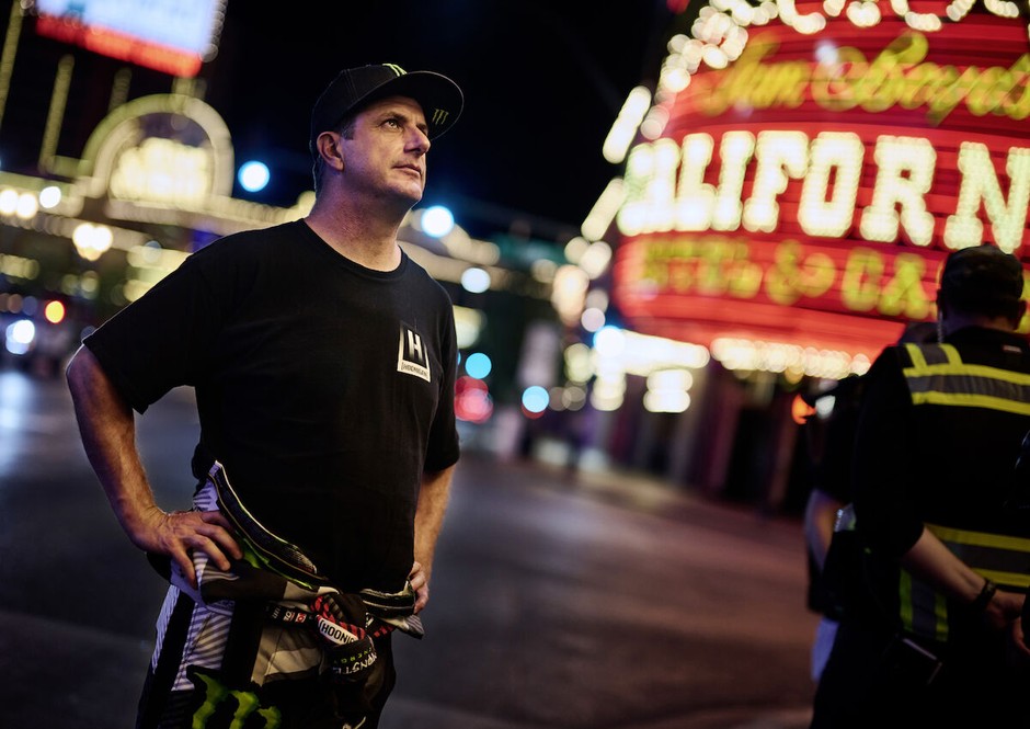 Ken Block podczas nagrań w Las Vegas