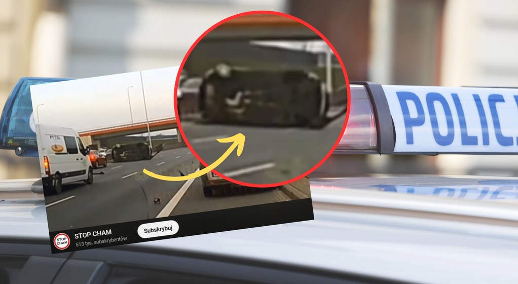 Oto konsekwencje brawury (fot. screen z YouTube/STOP CHAM)