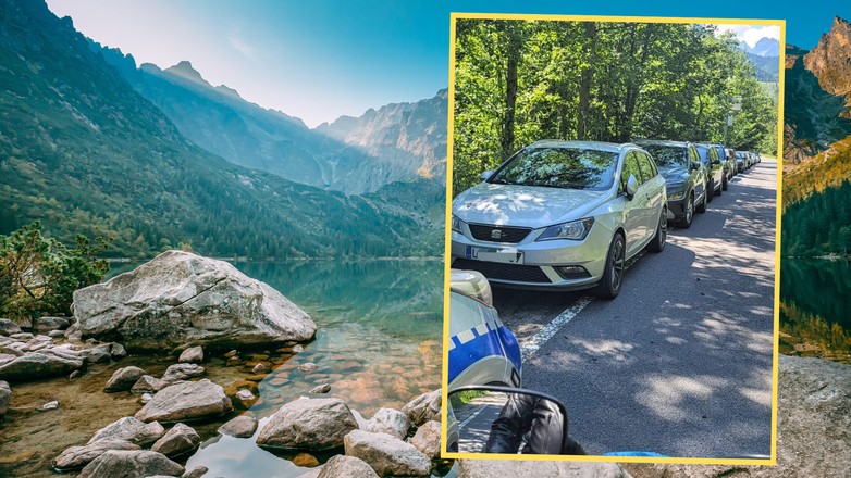 Policja masowo odholowuje samochody turystów wybierających się do Morskiego Oka (screen: Policja.Zakopane/Facebook)