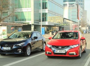 Honda Civic 1.8 i Mazda3 2.0 - porównanie