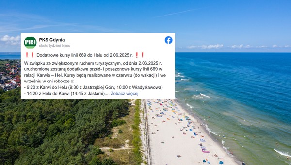 Kontrowersyjny autobus wraca na sezon wakacyjny. Znany jest rozkład