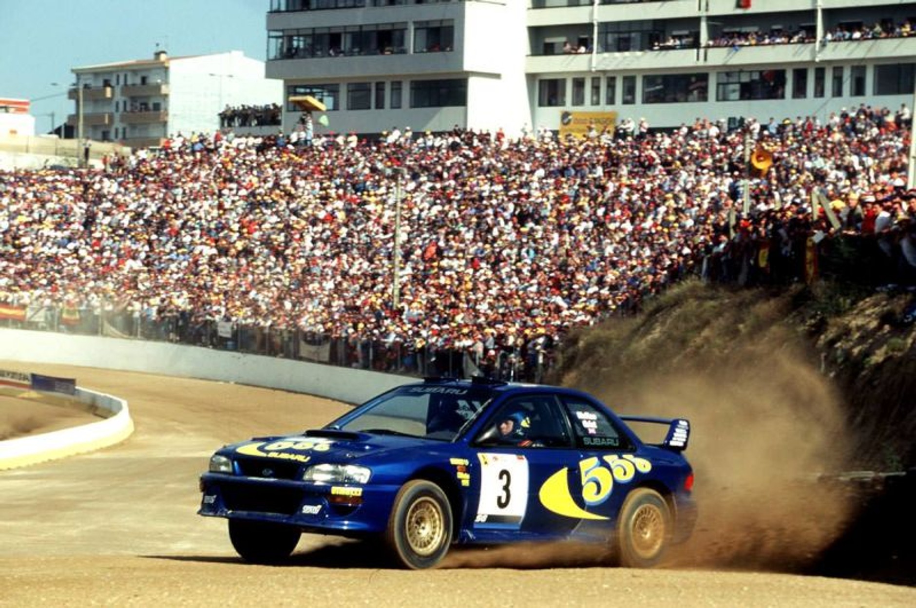 Colin McRae i Subaru Impreza 555