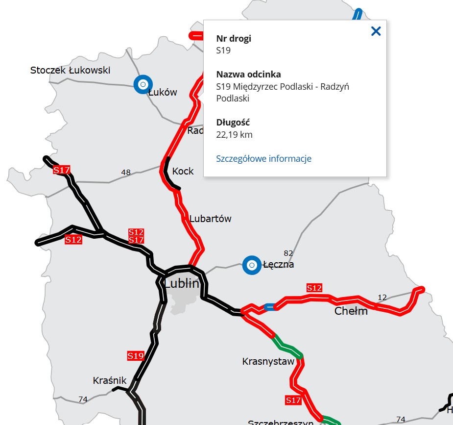 Droga S19 Radzyń Podlaski-Międzyrzec Podlaski 