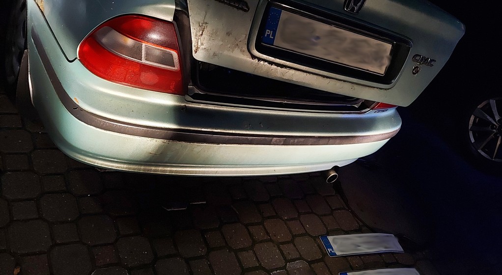 Zatrzymana honda z tablicami od innego pojazdu