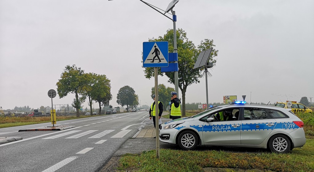 Policyjna kontrola przy DK2 w okolicach Siedlec