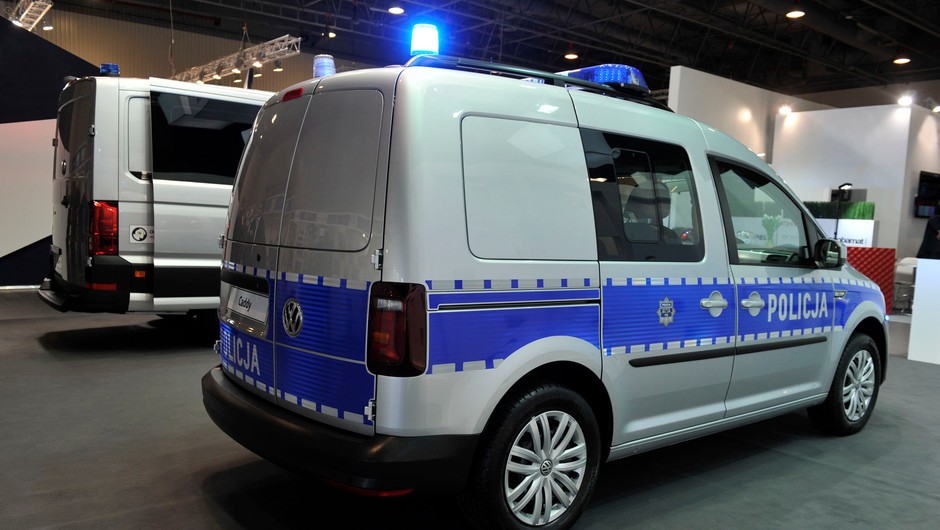 Volkswagen Caddy w policyjnej wersji