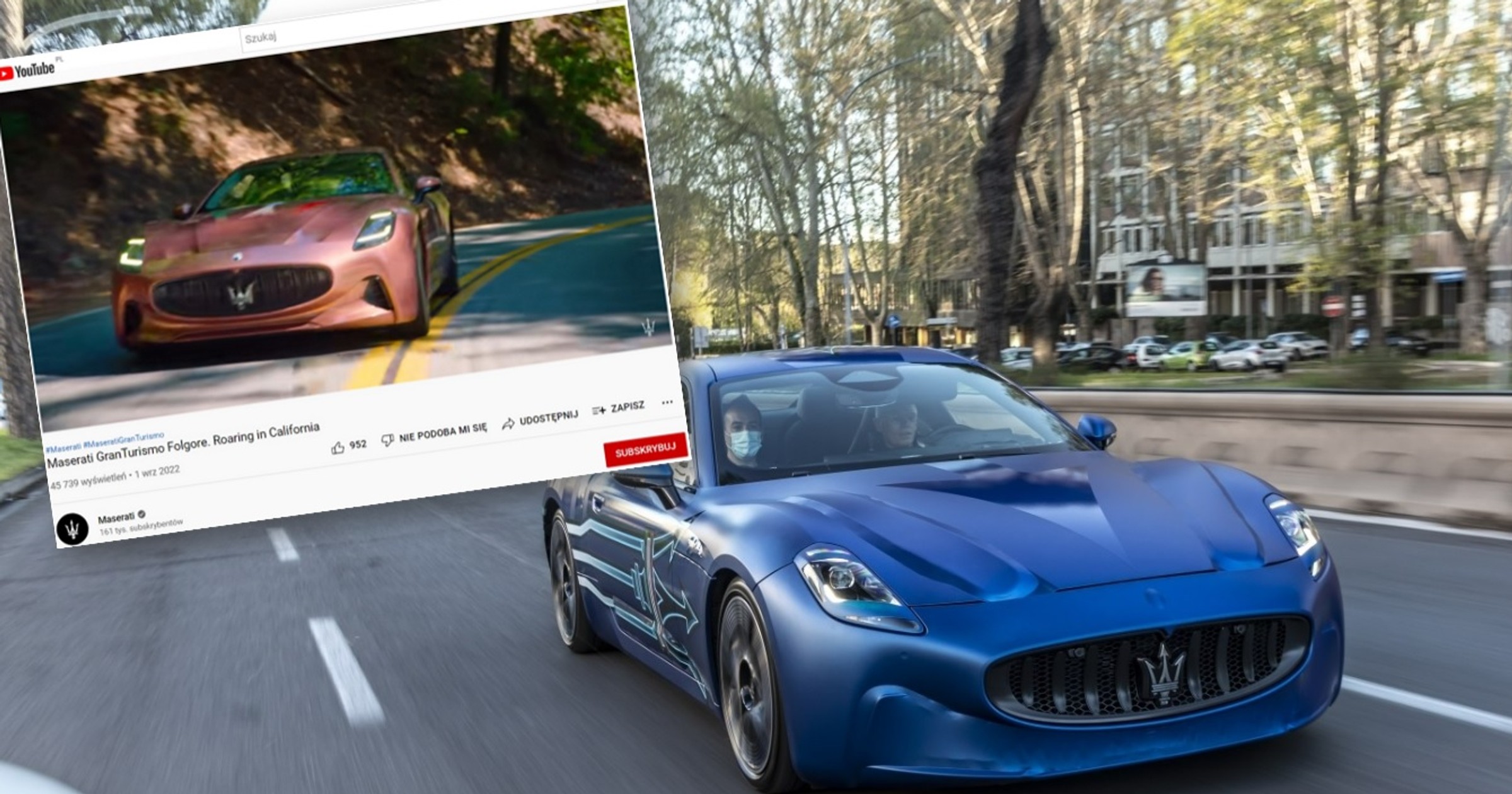Maserati GranTurismo Folgore na pierwszym filmie