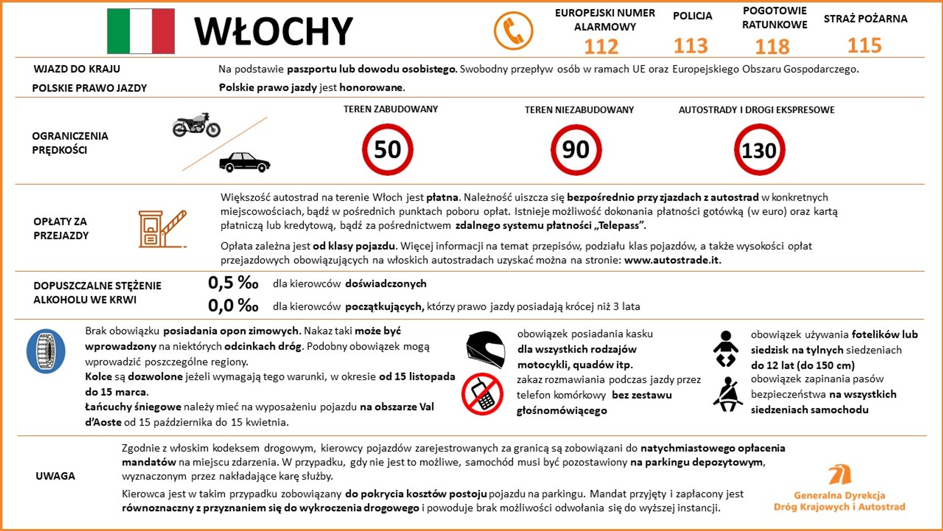 Ferie zimowe za granicą – przepisy drogowe i koszty autostrad