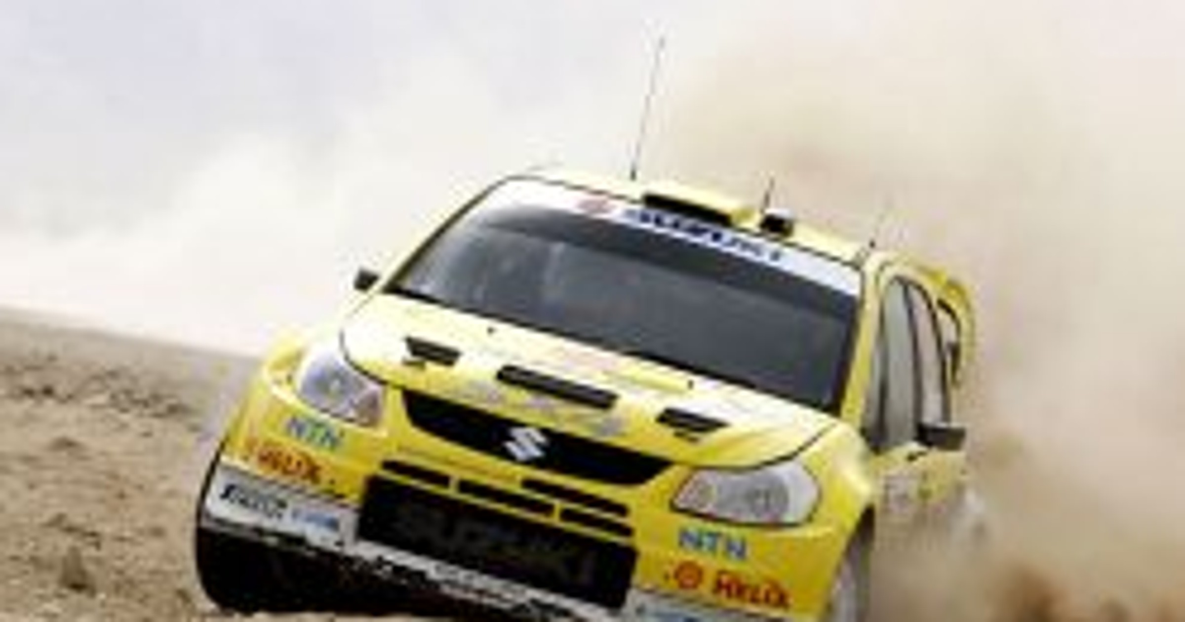 Rajd Jordanii 2008: żółte SX4 WRC na afrykańskich piachach (wideo)