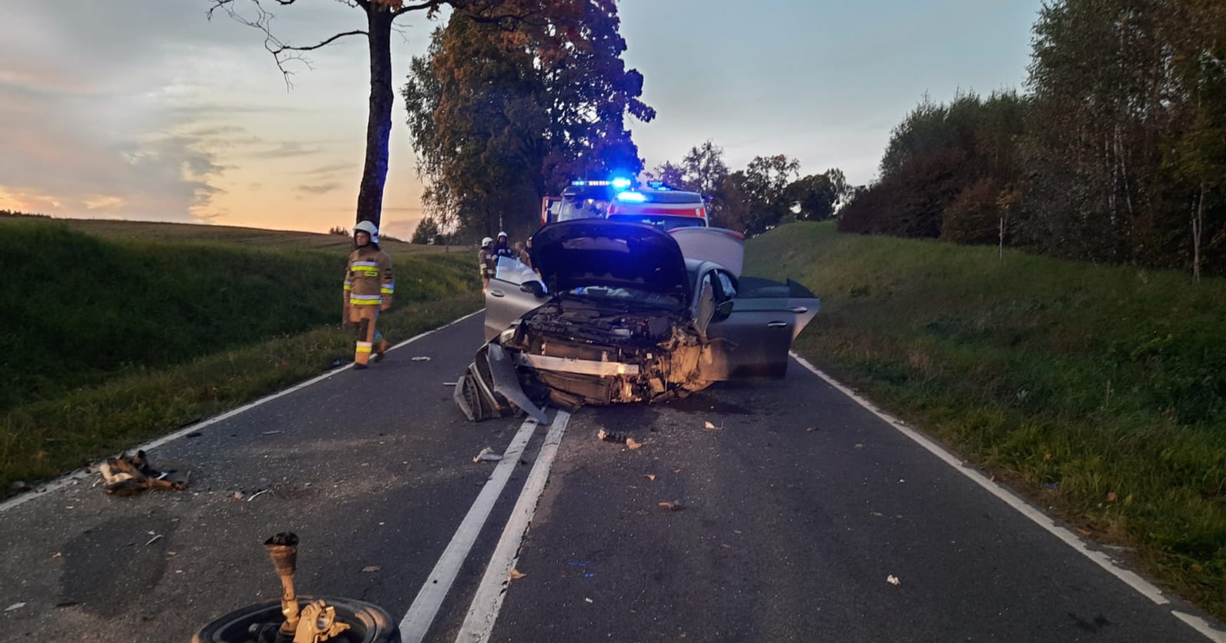 Śmiertelny wypadek na odcinku Barczewo - Jeziorany