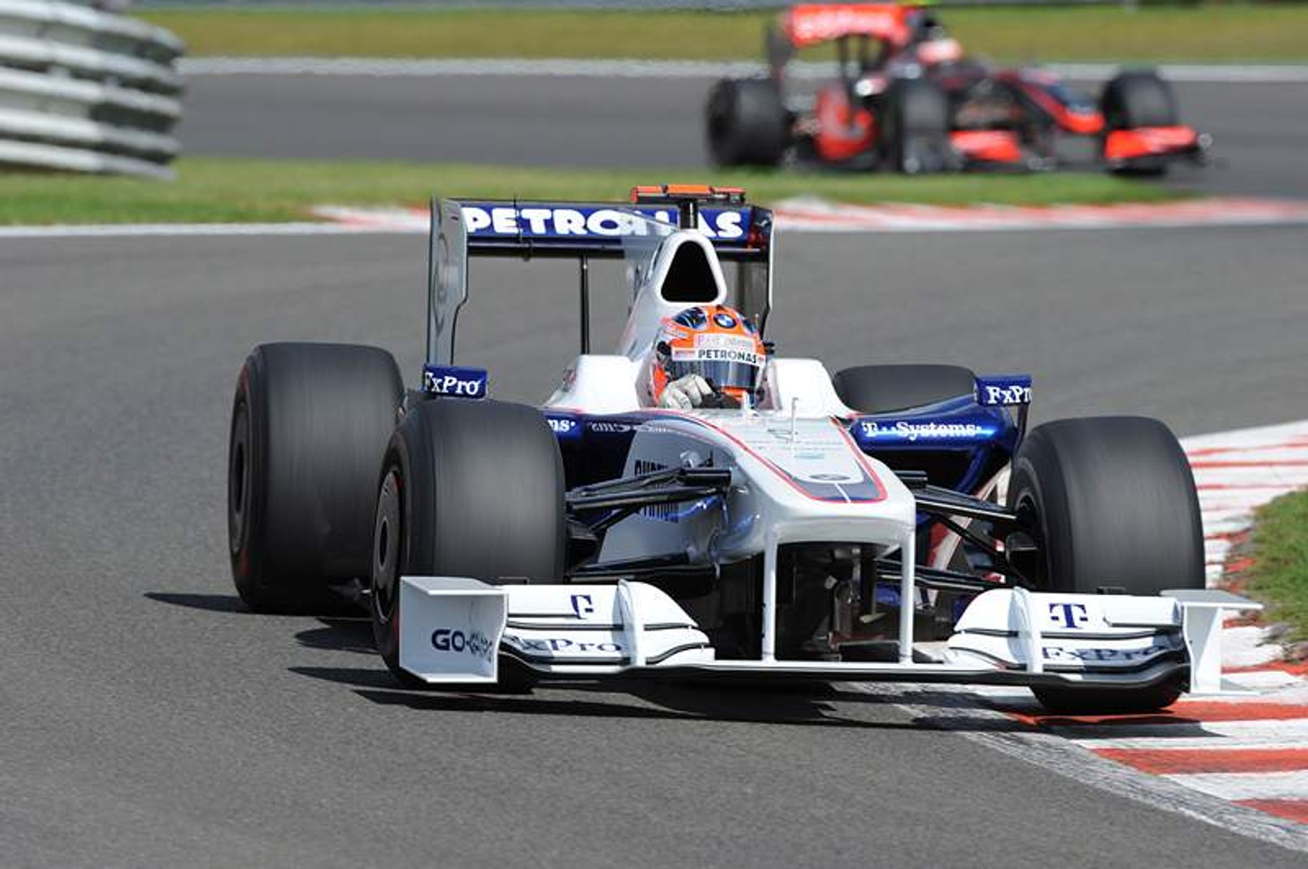 Grand Prix Belgii 2009: dwie gwiazdy wyścigu - Raikkonen i Fisichella (fotogaleria)