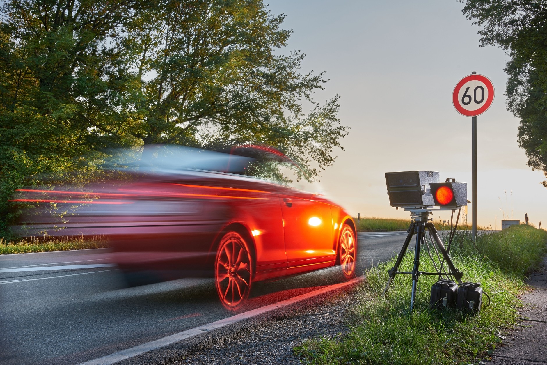 Fotoradar w Niemczech - zdjęcie poglądowe