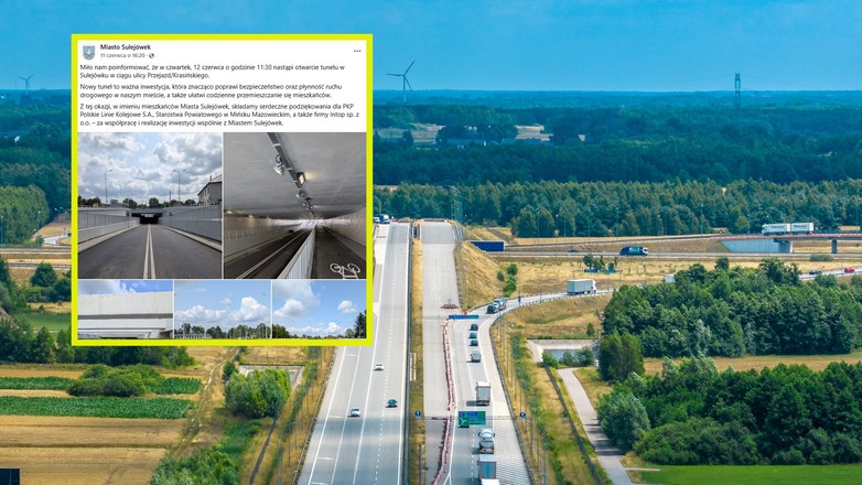 Nowy tunel w Sulejówku otwarty