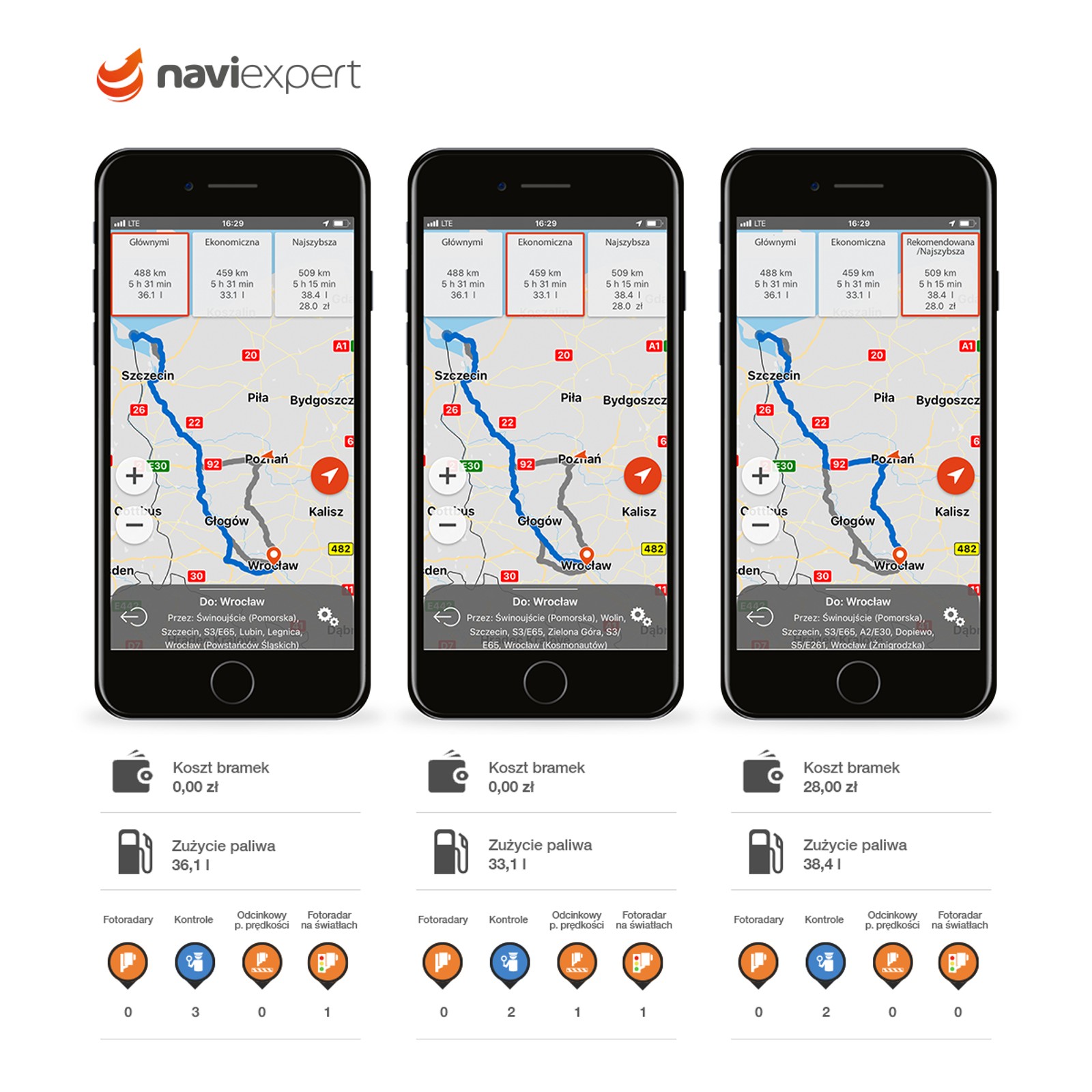 Trasy Świnoujście Wrocław