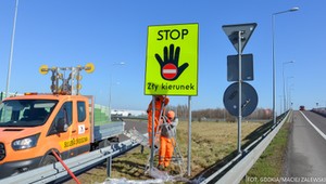 43-latka jechała pod prąd autostradą A4. Zatrzymała ją dopiero interwencja policji