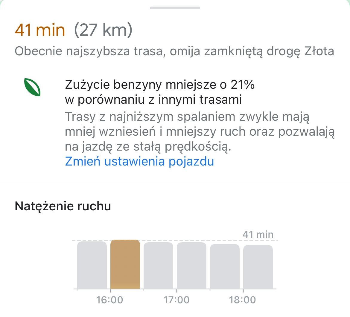 Nawigacja Google Maps (zdjęcie zrzutu ekranowego)