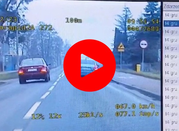 Policjanci złapali 80-latka. Wszystko się nagrało [WIDEO]