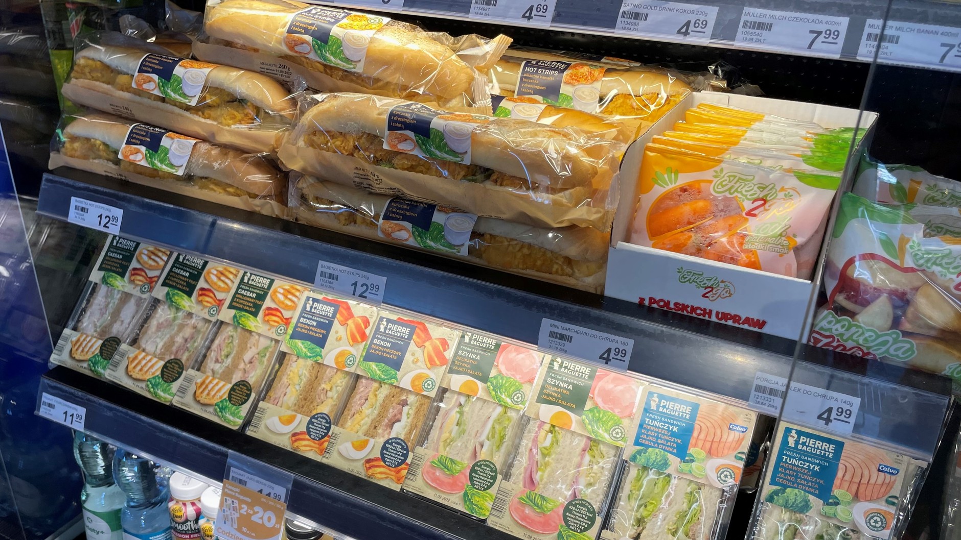 Kanapki na stacji Circle K