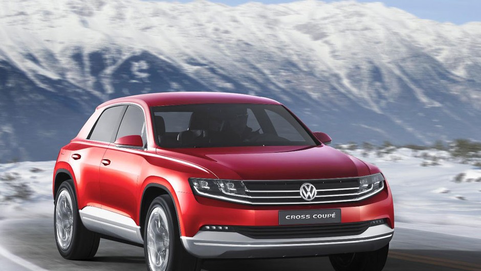 VW Cross Coupe Concept jako hybryda TDI