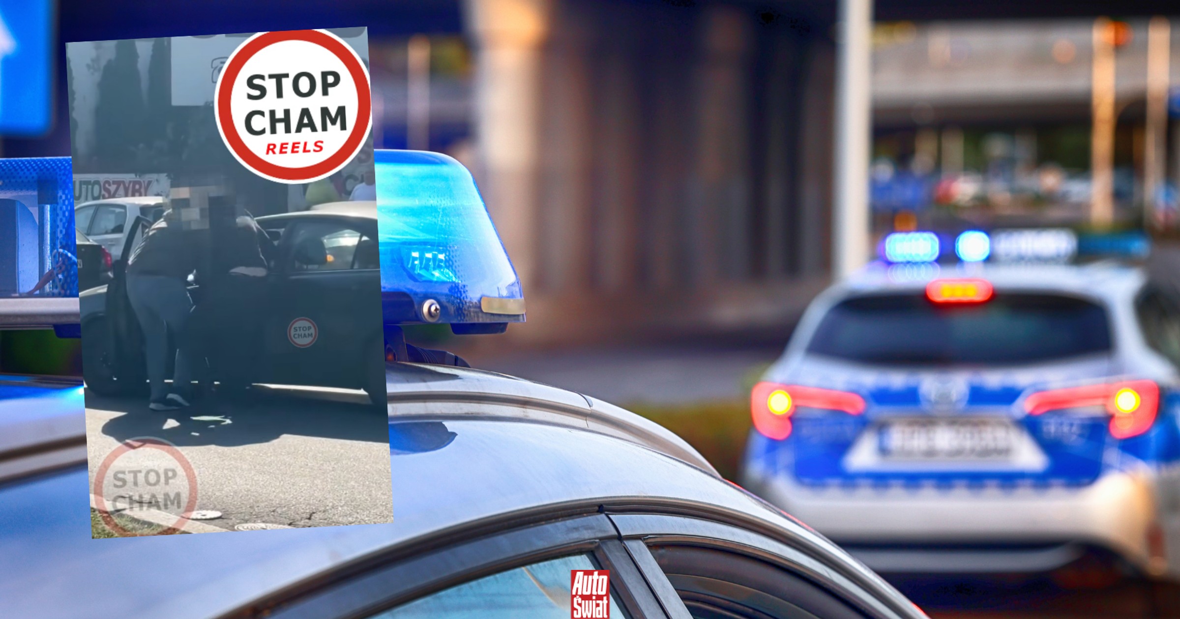 Nagle wyciągnęli kierowcę z samochodu. Mieli ważny powód [WIDEO]