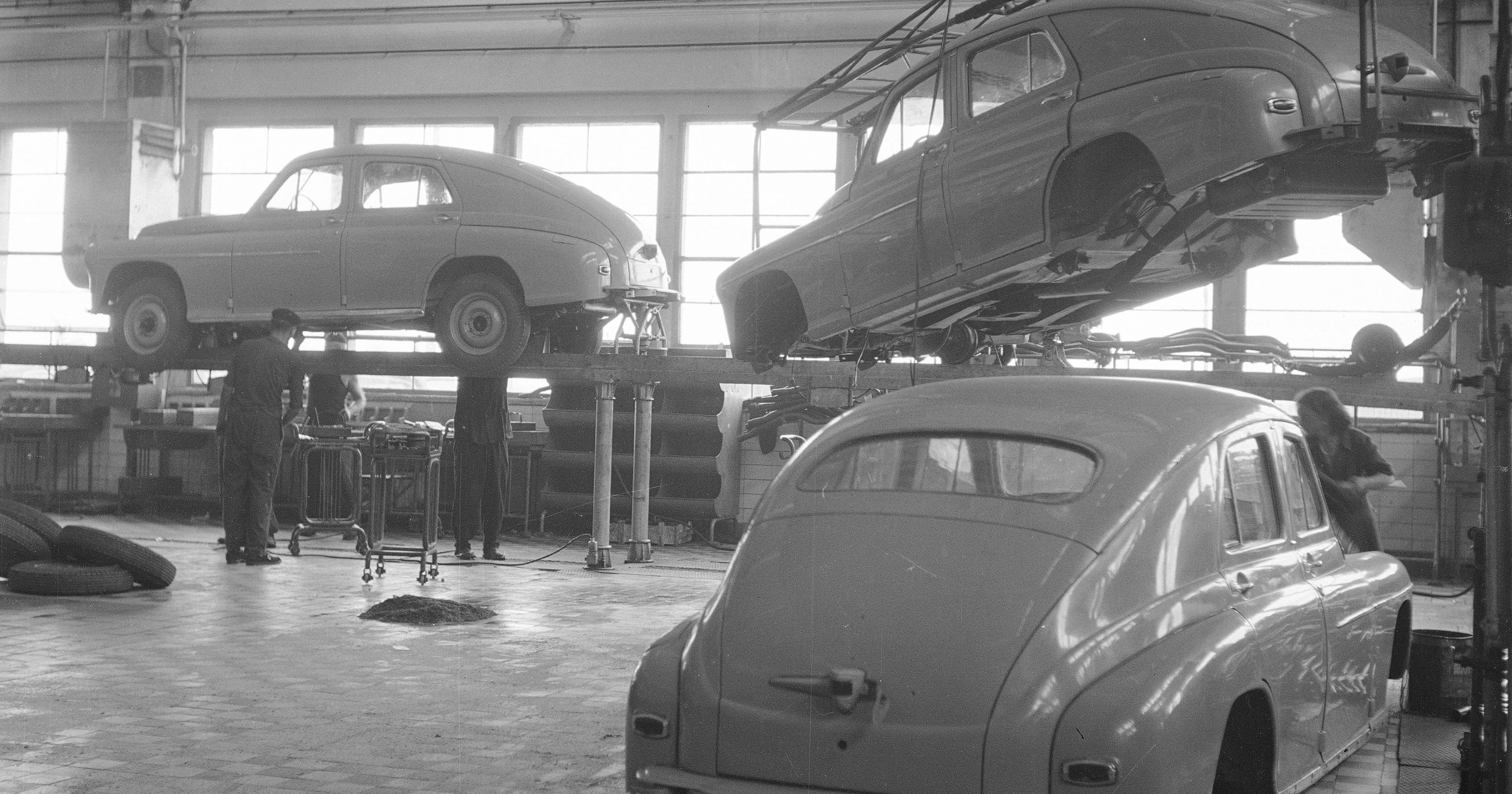 Produkcja Warszawy w FSO na Żeraniu (1957 r.)