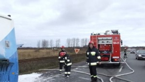 Pożar szkolnego autobusu: są ranne dzieci