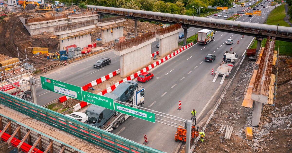 Przebudowa wiaduktów w ciągu ulicy Bohaterów Monte Cassino nad DK86 w Katowicach