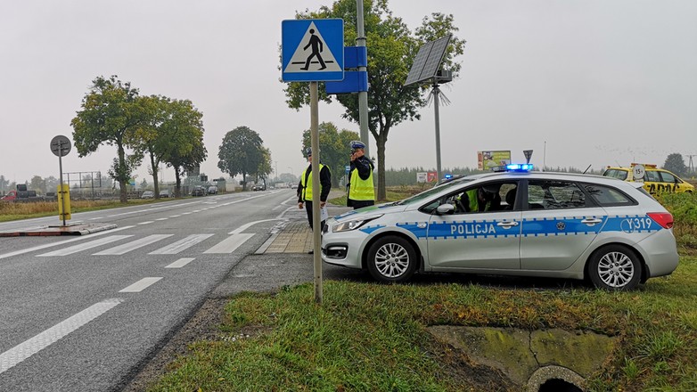 Policyjna kontrola przy DK2 w okolicach Siedlec