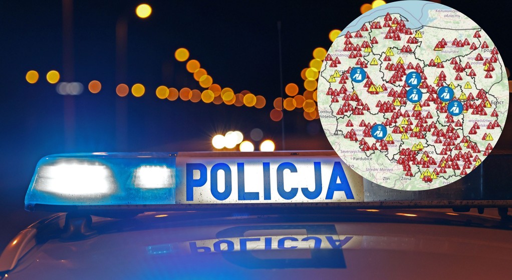 Interaktywna mapa Policji wypadków drogowych ze skutkiem śmiertelnym w Polsce (wakacje 2024)