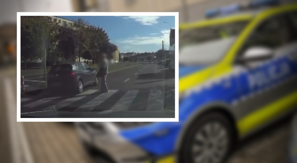 Kierowca wysłał policjantom nagranie z przejścia dla pieszych. 15 pkt. karnych i 1500 zł