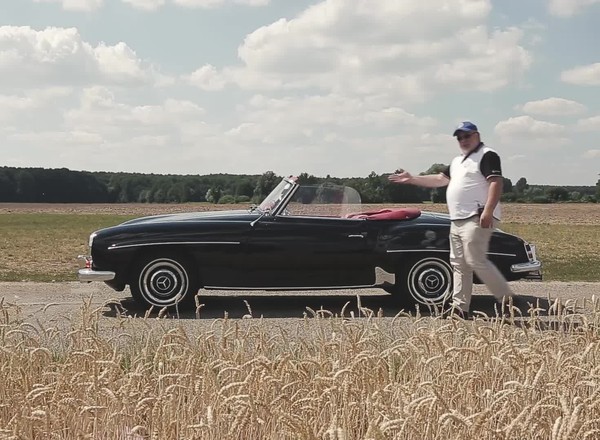Mercedes 190 SL - piękna bulwarówka